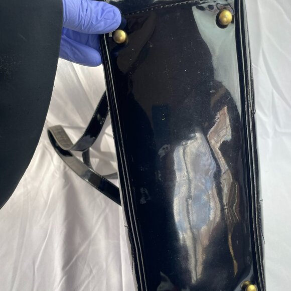 Chanel Triple Coco Mini Tote Handbag - Black Enamel, Made in Italy - Picture 14 of 16